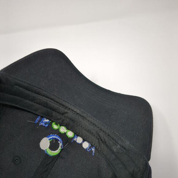 US Ecology Slideback Hat Black One Size Adjustable Embroidered 6 Panel Otto - Picture 7 of 9